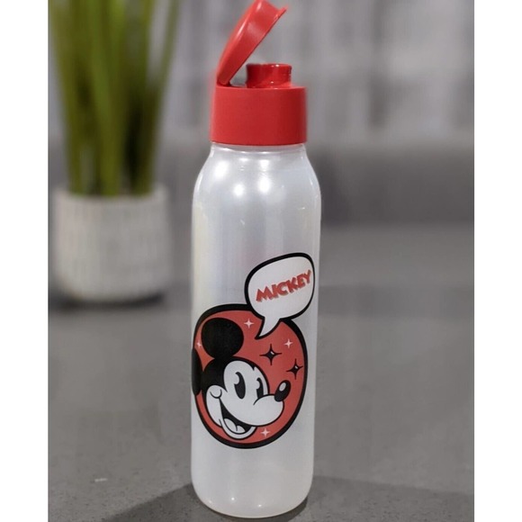 Tupperware Disney Mickey Mouse, Eco water Bottle w/ Flip Top 25 oz New - Picture 1 of 3